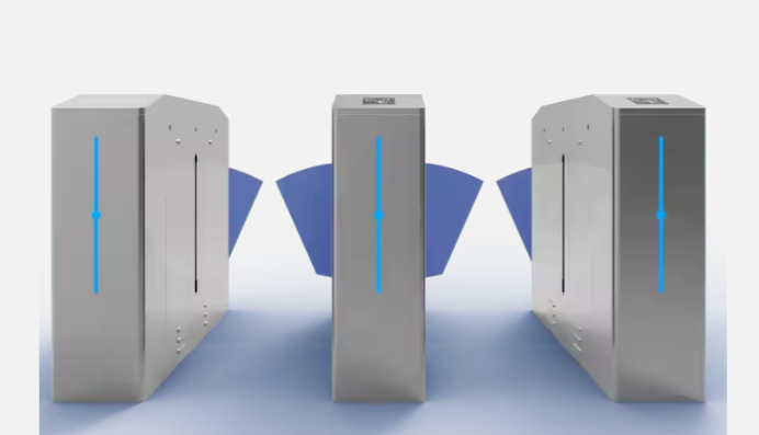 Flap Barrier DC Motor QR Code Smart Electronic Turnstile 304 SUS Turnstile Gate for Stadium School Flap Barrier DC Motor QR Code Smart Electronic Turnstile 304 SUS Turnstile Gate for Stadium School